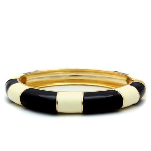 JCE1959 Gold White Metal Bangle with No Stone