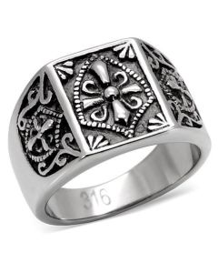 JCE127 High polished (no plating) Stainless Steel Ring with No Stone